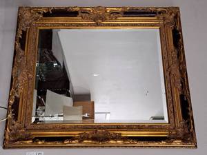 lot 137 image: Ornate Framed Wall Mirror 34x40
