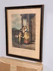lot 247 image: Wall Art - Cries of London Plate 8 , FramedSingle MatteGlass