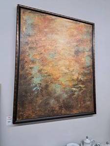 lot 250 image: Painting - Abstract , Wood Frame