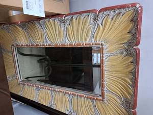 lot 244 image: Framed Wall Mirror