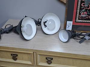 lot 316 image: Lot of (3) Clip-On Work Lights