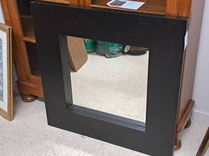 lot 353 image: Wood Framed Wall Mirror