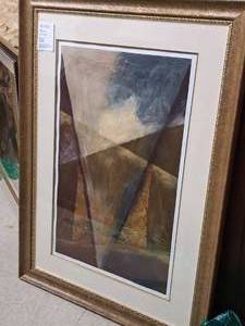 lot 356 image: Wall Art - Abstract by Kati Roberts , FramedSingle Matte
