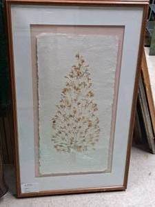lot 362 image: Wall Art - Tree , Wood FrameSingle Matte