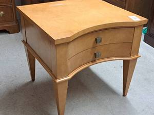 lot 341 image: Century Wood Night Stand 2-drawer
