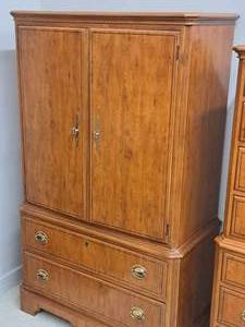 lot 345 image: Drexel Wood Armoire