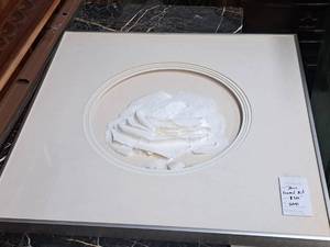 lot 389 image: Wall Art - 3D Rose by Dorie Signed , Single Matte