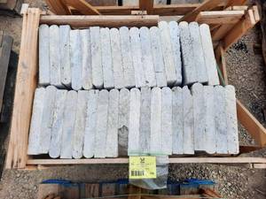 1 Pallet of (45) Silver Travertine Coping 2