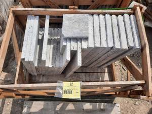 1 Pallet of&nbspSilver Travertine Coping and Paving