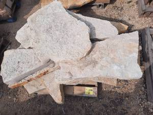 1 Pallet of Limestone, 2 Tons, Irregular Sizes