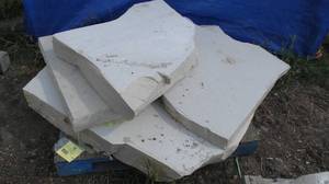 Lot of (3) Limestone Slabs