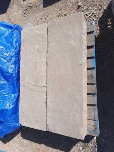 1 Pallet of (2) Sandstone Steps 48 L x 16  W x 6 H