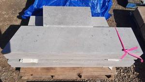 1 pallet of (4) Limestone Steps 6 inch thick