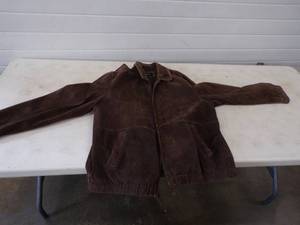 Mens Leather Coat Brown