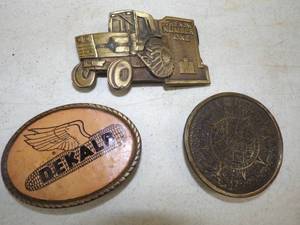 3 Vintage Belt Buckles