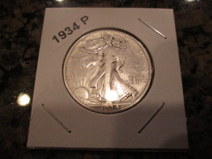 lot 27 image: 1934-P Walking Liberty Half Dollar