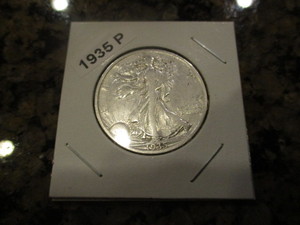 lot 29 image: 1935-P Walking Liberty Half Dollar