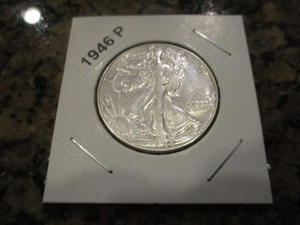lot 45 image: 1946-P  Walking Liberty Half Dollar
