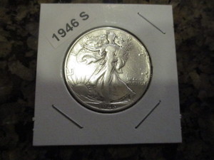lot 46 image: 1946-S Walking Liberty Half Dollar