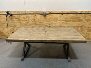 lot 31 image: STYLEWELL 72 in. Rectangular Metal Outdoor Dining Table