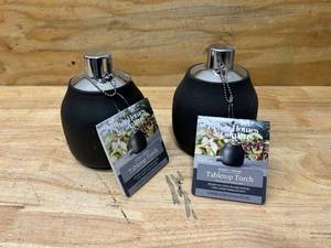 lot 66 image: BETTER HOMES AND GARDENS Lot of 2- Tabletop Torches