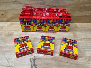 lot 68 image: CRAZART Lot of 23 Boxes of Crayons (24 per box)