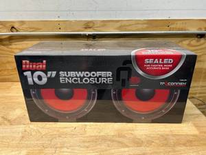 lot 34 image: TRUCONNEX Dual 10 Subwoofer Enclosure