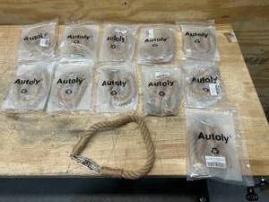 lot 121 image: AUTOLY Lot of 12- Nautical Wall Mounted TowelToilet Paper Holders