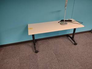 Rolling Table with Lamp...