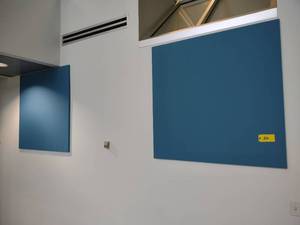 (3) Blue Bulletin Boards, 4x4...