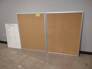 (2) Bulletin Boards & (1) White Boa...