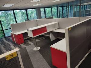 (4) Steelcase Cubicles, Includes As...