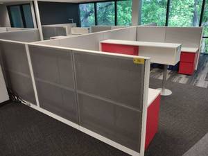 (4) Steelcase Cubicles, Includes As...