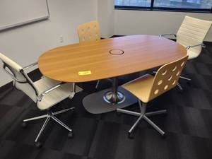 Conference Table & (4) Chairs, 72x4...