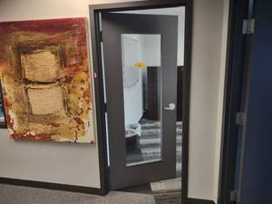 (2) Office Doors with Glass Panel, ...