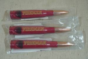 lot 86 image: 3 Lucky Shot Fireman Bottle Openers