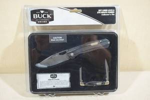 lot 142 image: Buck Knives 257 Liner Lock & 375 Deuce Combo Set