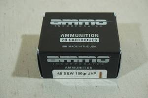 lot 192 image: 20 Ammo Inc .40 S&W 180 Gr JHP Ammo