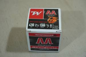 lot 217 image: 25 Winchester AA .410 Gauge 2-12 8 Shot Shotshells