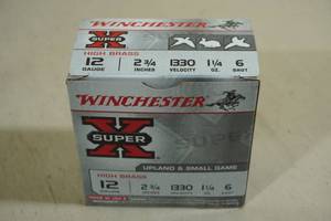 lot 229 image: 25 Winchester Super-X 12 Gauge 2-34 6 Shot Shotshells