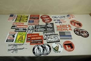 lot 25 image: Assorted Pro Gun2nd Amendment Stickers
