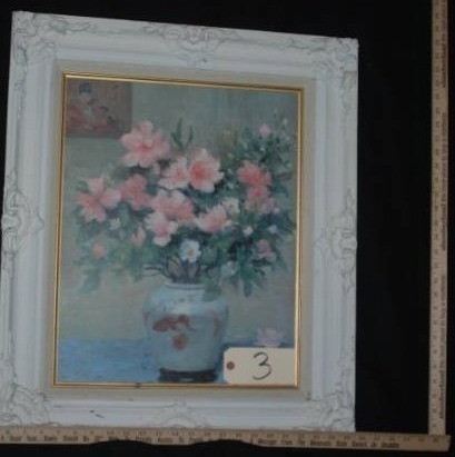lot 3 image: A stunning beautiful print by Marcel Dyf - DAzalles Roses.