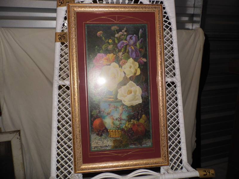 lot 116 image: Floral Wall Picture
