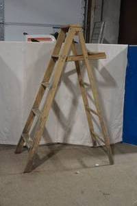 wood ladder