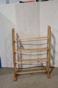 wood shoe rack