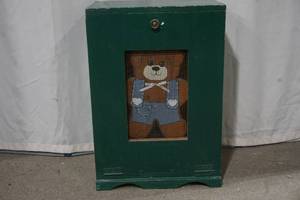 wood potato bin
