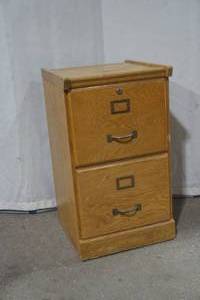 wood file cabinet