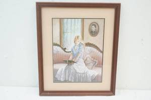 vintage watercolor print