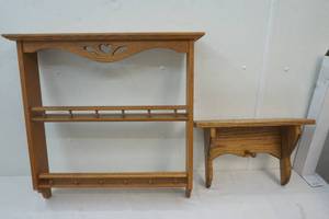 wood shelves