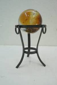 Amber glass ball